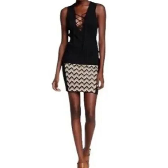 Rag and Bone Chevron Knit Skirt Women's Size M - Picture 2 of 8